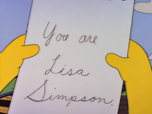 you are lisa simpson
